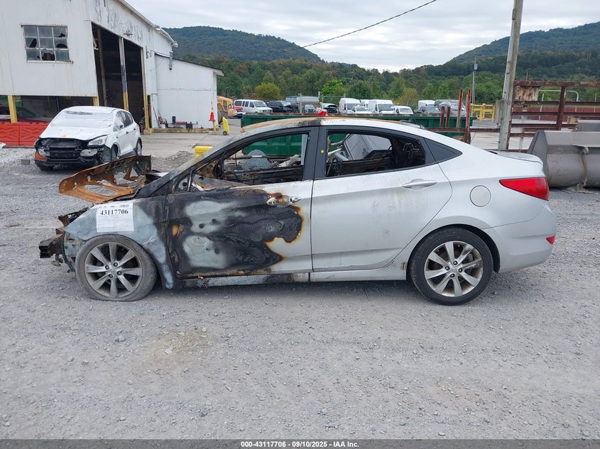 2014 Hyundai Accent Gls VIN: KMHCU4AE7EU761011 Lot: 43117706