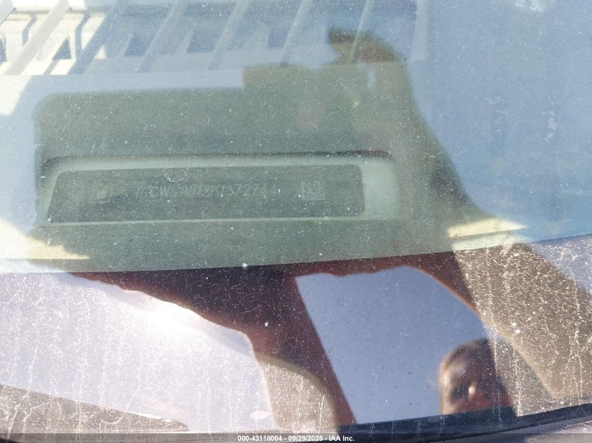 2019 Chevrolet Express 2500 Work Van VIN: 1GCWGAF18K1372744 Lot: 43118004