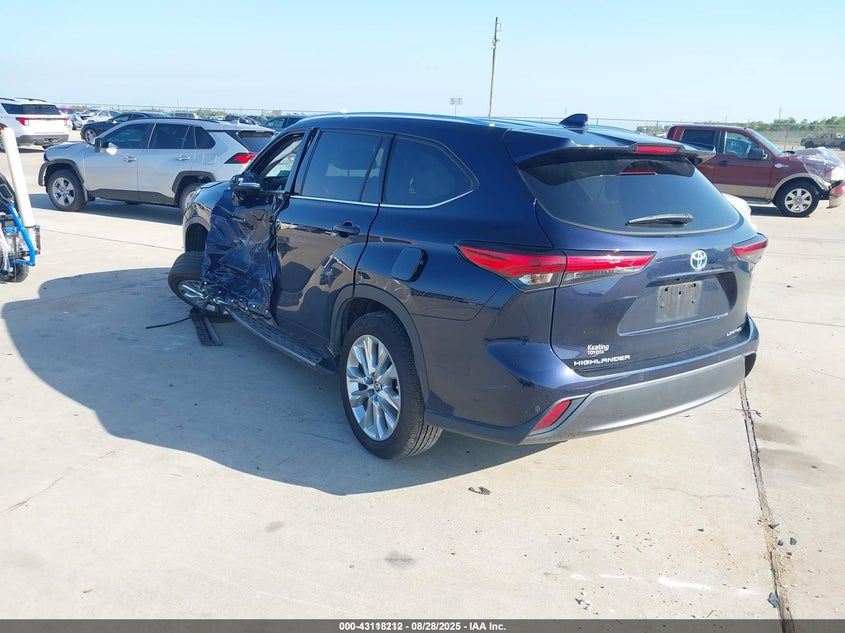 VIN 5TDYARAH0MS507749 2021 TOYOTA HIGHLANDER HYBRID LIMITED