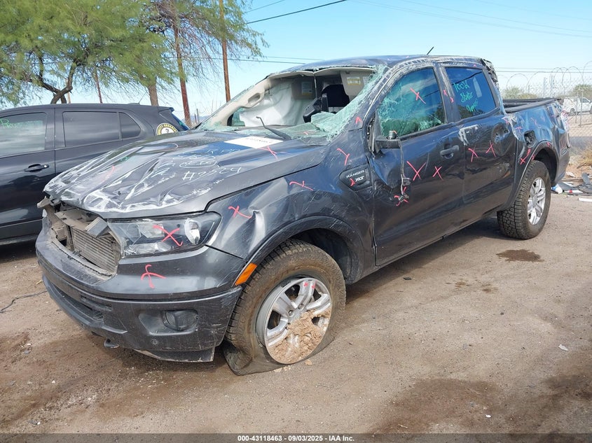 2019 Ford Ranger 2.3 XLT Gray Lot 111043118463 Vin 1FTER4EH3KLA23324