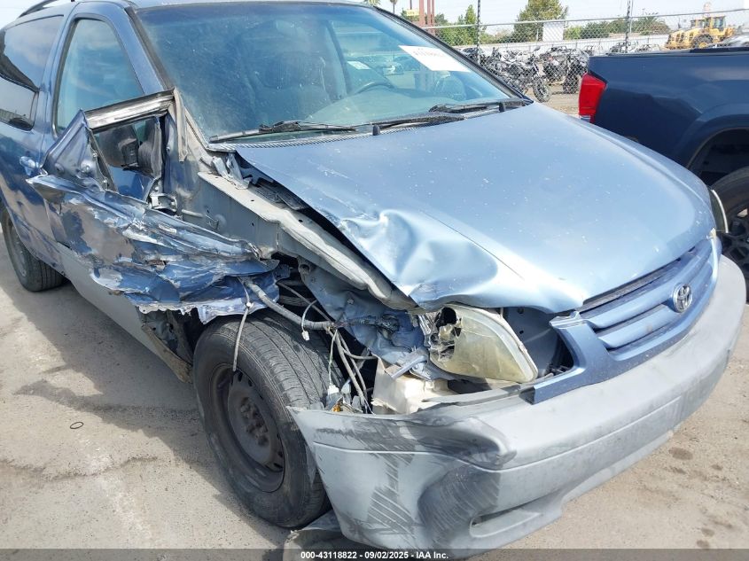 2001 Toyota Sienna Le VIN: 4T3ZF13C81U383832 Lot: 43118822