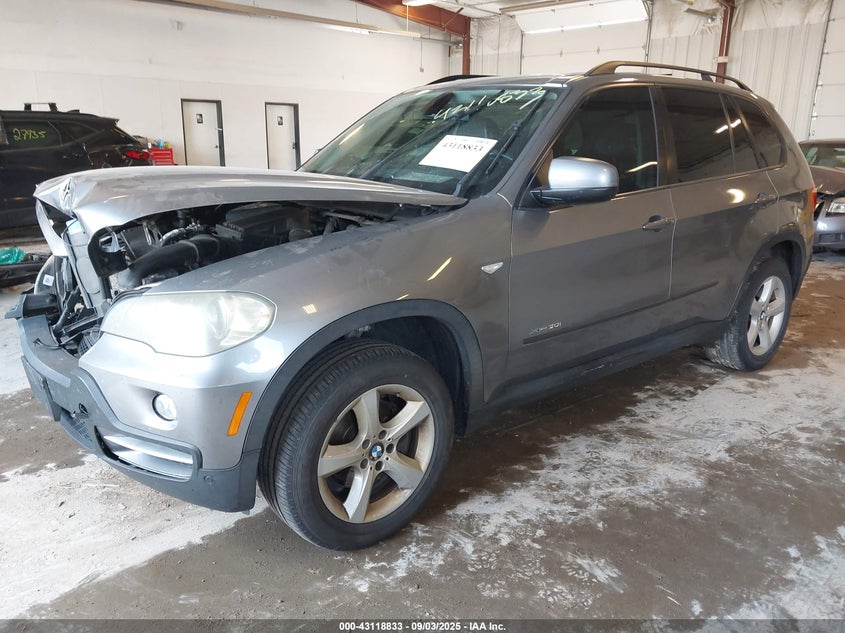 2009 BMW X5 xDrive30I grey suv gasoline 5UXFE43539L263300 photo #3
