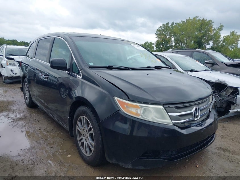 2012 Honda Odyssey Ex-L black van gasoline 5FNRL5H69CB129560 photo #1