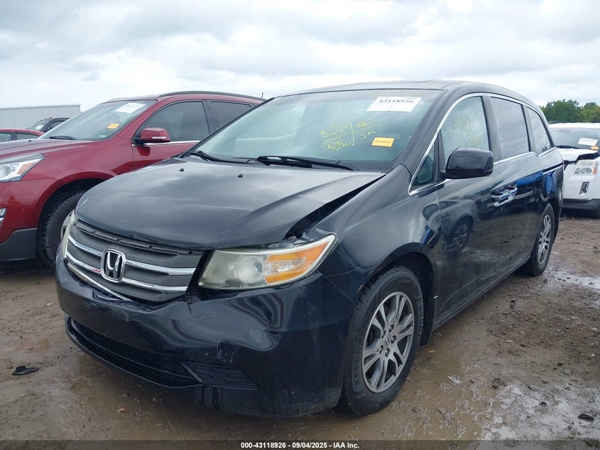 2012 Honda Odyssey Ex-L black van gasoline 5FNRL5H69CB129560 photo #3