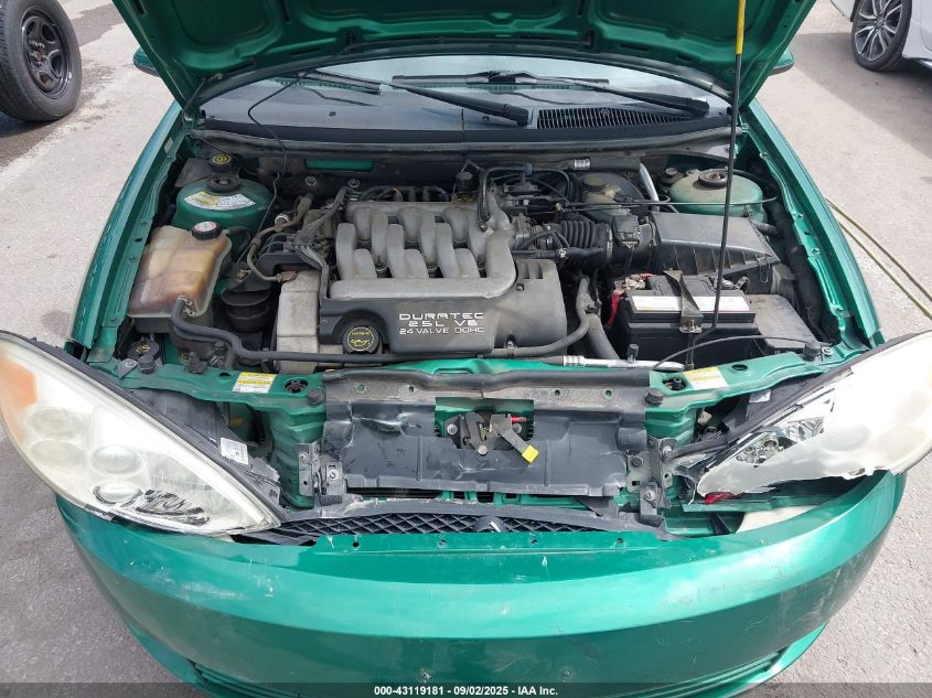 2002 Mercury Cougar V6 VIN: 1ZWHT61L925615280 Lot: 43119181