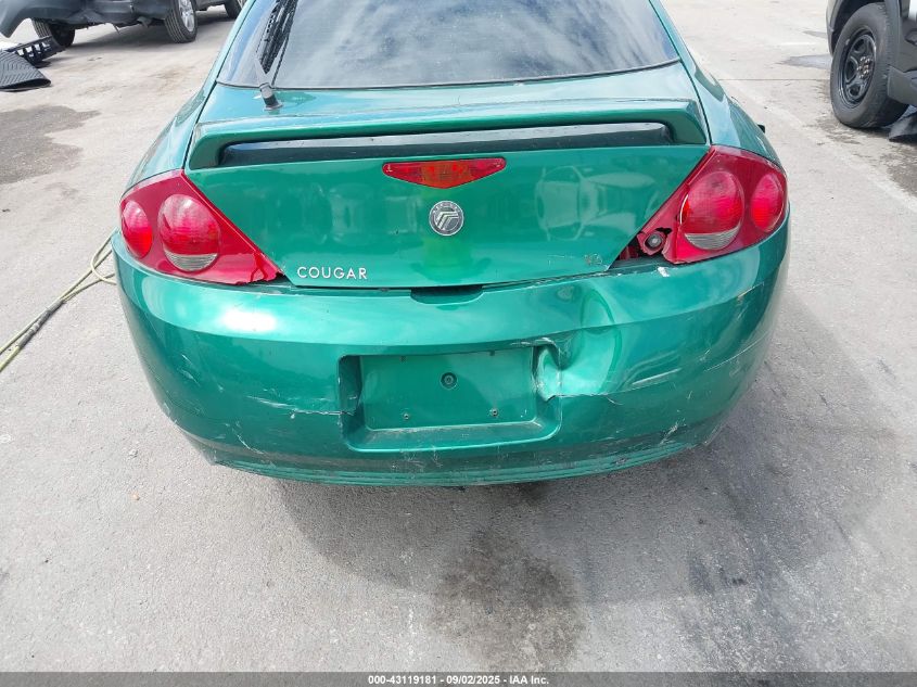 2002 Mercury Cougar V6 VIN: 1ZWHT61L925615280 Lot: 43119181
