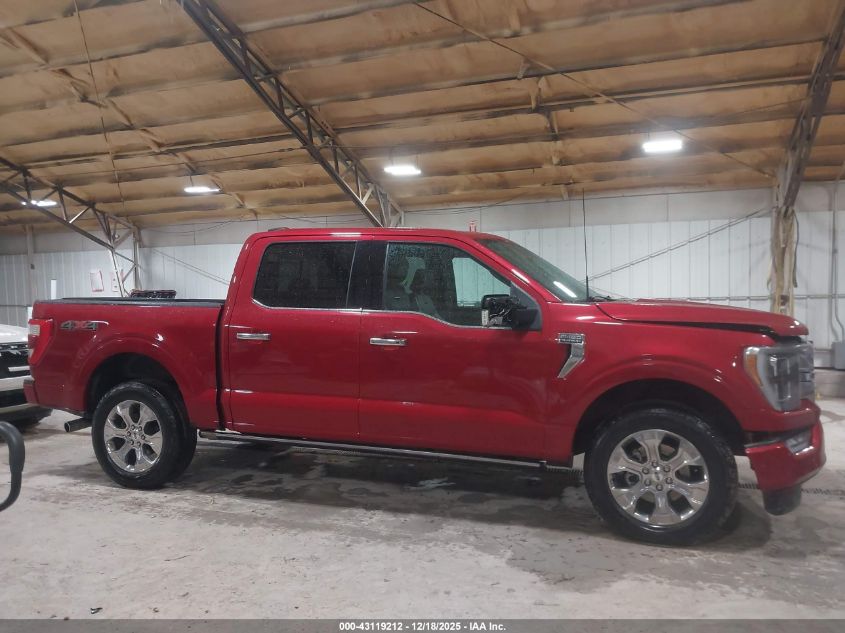 2023 Ford F-150 Platinum VIN: 1FTFW1E50PFA31601 Lot: 43119212