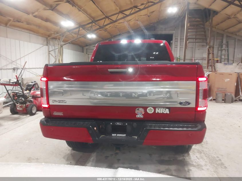 2023 Ford F-150 Platinum VIN: 1FTFW1E50PFA31601 Lot: 43119212