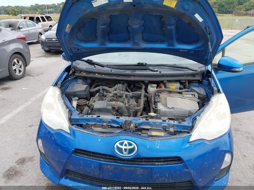 2012 Toyota Prius C VIN: JTDKDTB3XC1007736 Lot: 43119352