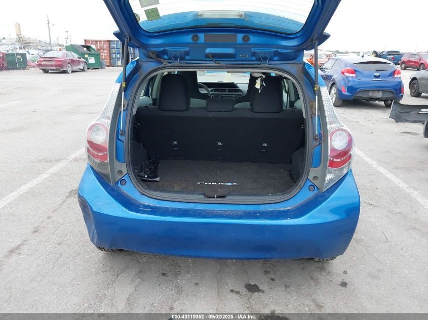 2012 Toyota Prius C VIN: JTDKDTB3XC1007736 Lot: 43119352