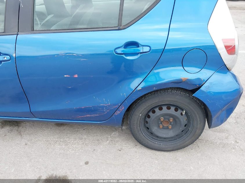 2012 Toyota Prius C VIN: JTDKDTB3XC1007736 Lot: 43119352