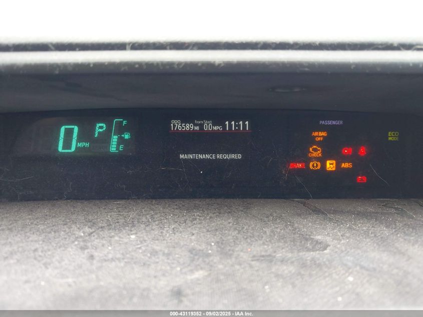 2012 Toyota Prius C VIN: JTDKDTB3XC1007736 Lot: 43119352