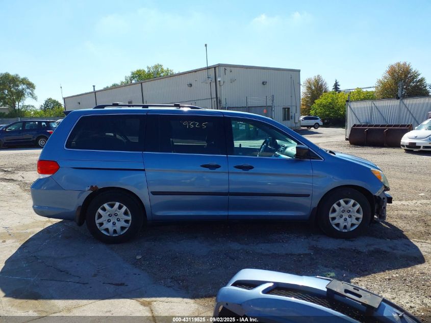 2010 Honda Odyssey Lx VIN: 5FNRL3H25AB019006 Lot: 43119525