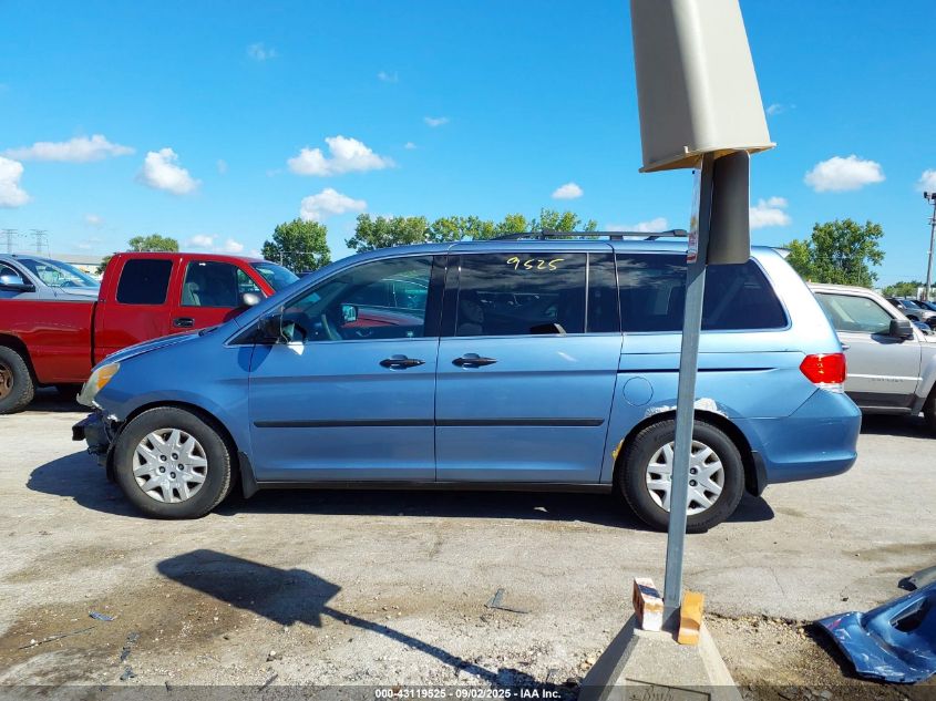 2010 Honda Odyssey Lx VIN: 5FNRL3H25AB019006 Lot: 43119525