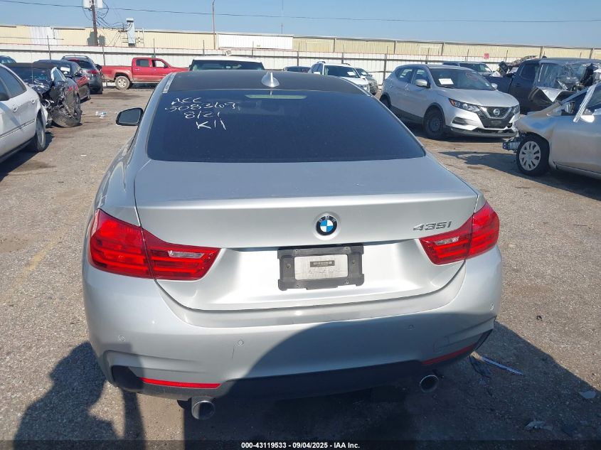 2014 BMW 435I VIN: WBA3R1C58EK190431 Lot: 43119533