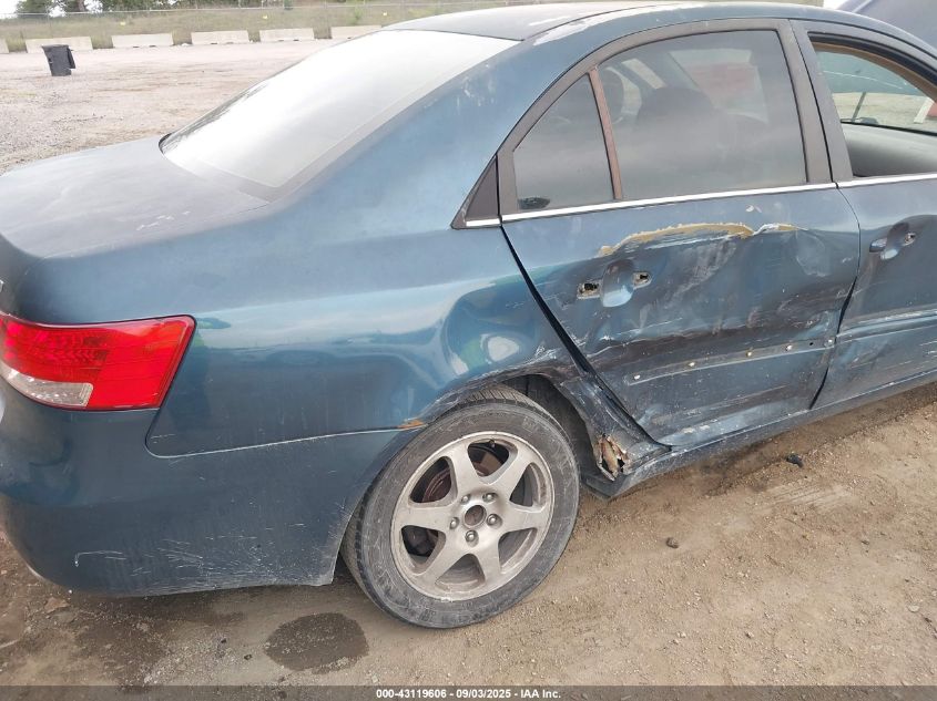 2006 Hyundai Sonata Gls V6/Lx V6 VIN: 5NPEU46F36H147244 Lot: 43119606