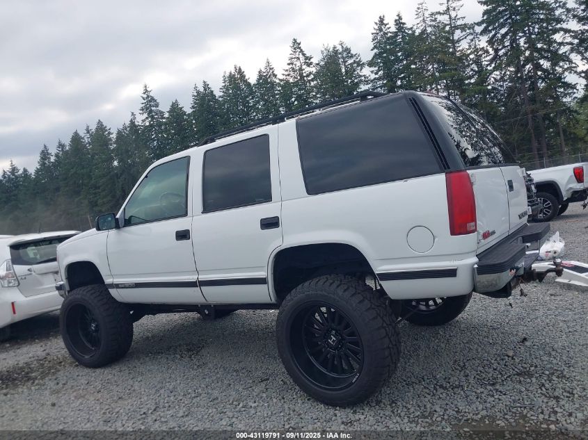 1997 GMC Yukon Sle VIN: 1GKEK13R6VJ703527 Lot: 43119791
