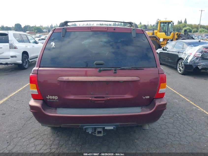 1999 Jeep Grand Cherokee Limited VIN: 1J4GW68N3XC656860 Lot: 43119867