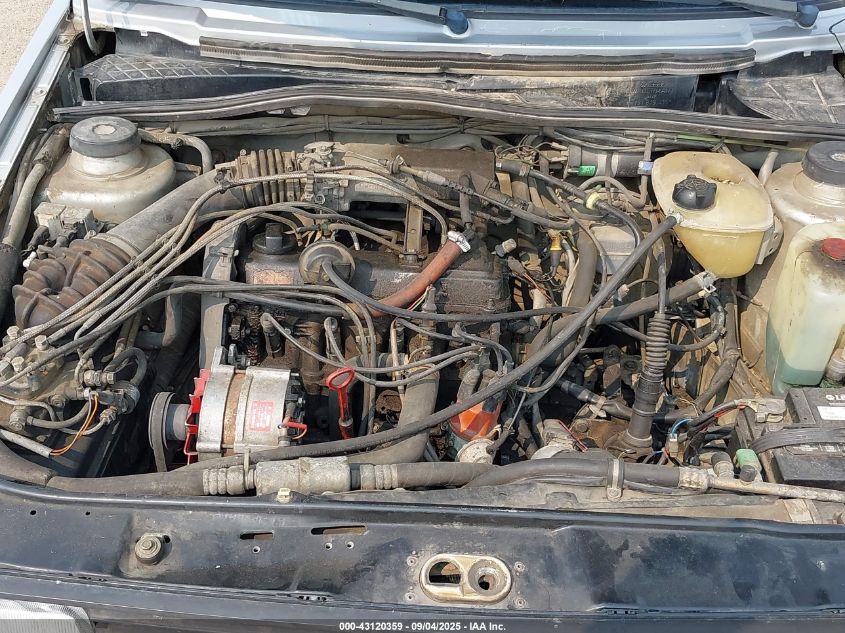 1986 Volkswagen Jetta Deluxe VIN: WVWGA0169GW626328 Lot: 43120359