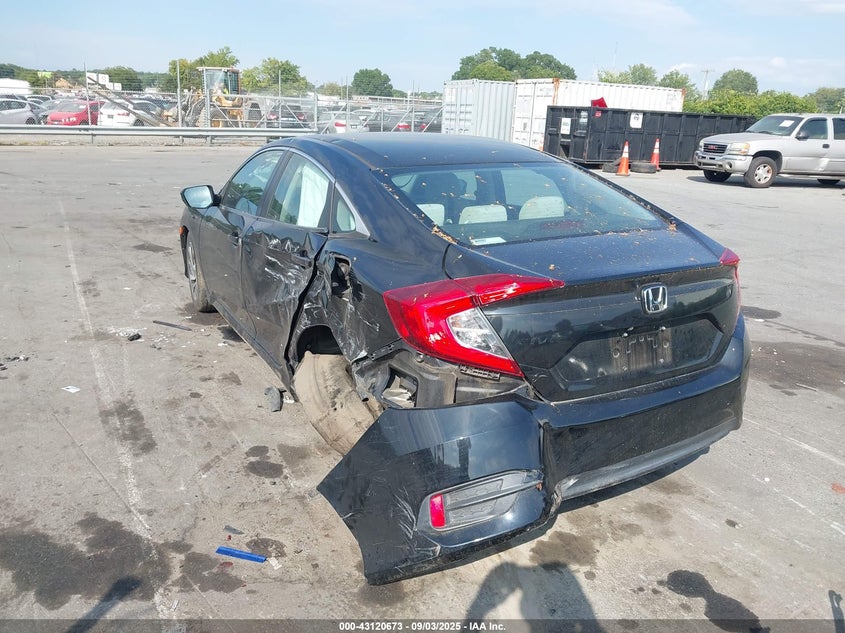 2016 Honda Civic Ex black sedan gasoline 19XFC2F77GE094316 photo #4