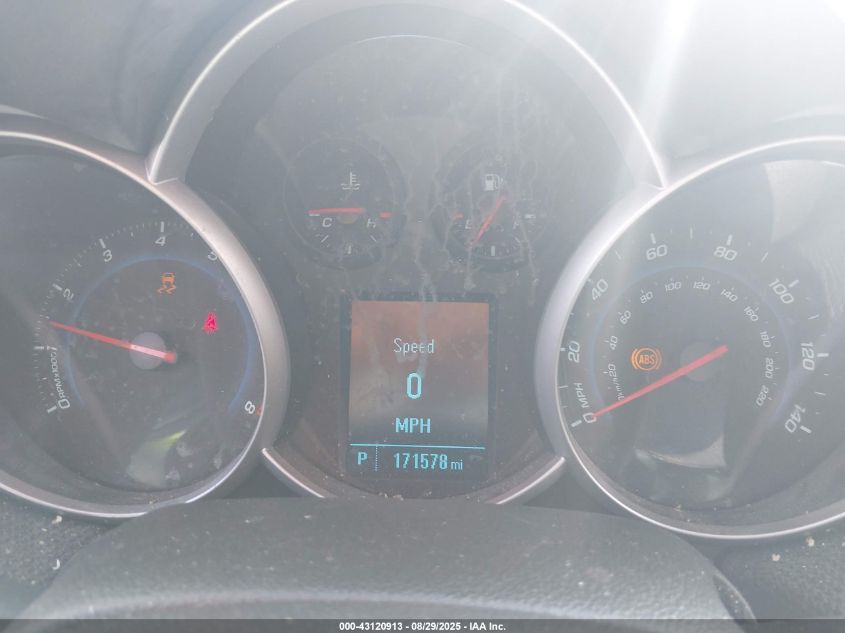 2012 Chevrolet Cruze Lt VIN: 1G1PE5SC3C7314833 Lot: 43120913