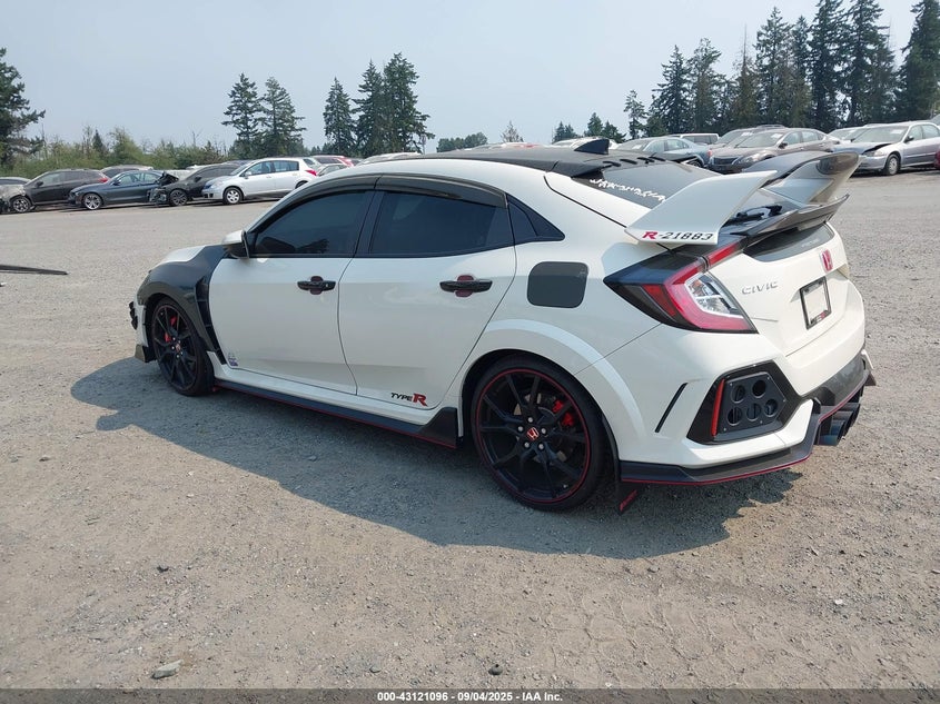 Vin: shhfk8g72ku200600, lot: 43615406, honda civic type r touring 20193