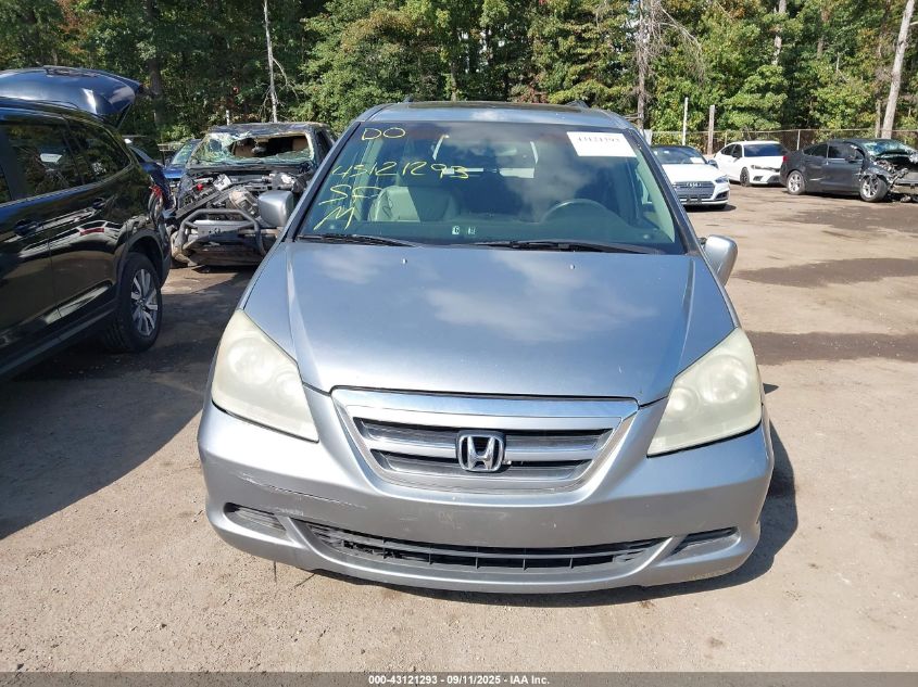 2005 Honda Odyssey Ex-L VIN: 5FNRL386X5B068517 Lot: 43121293