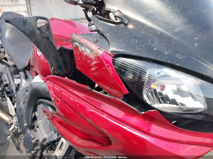 2008 Yamaha Fz6 Shg VIN: JYARJ13E08A003824 Lot: 43121741