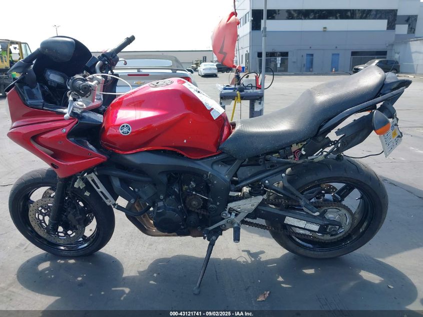 2008 Yamaha Fz6 Shg VIN: JYARJ13E08A003824 Lot: 43121741