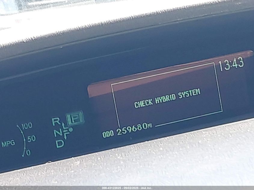 2010 Toyota Prius Ii VIN: JTDKN3DU5A5123127 Lot: 43122025