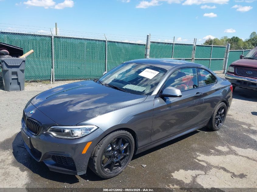 2016 BMW M235I grey coupe gasoline WBA1J7C53GV360262 photo #3