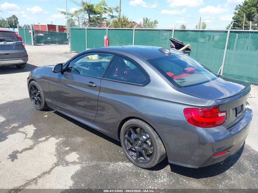 2016 BMW M235I grey coupe gasoline WBA1J7C53GV360262 photo #4