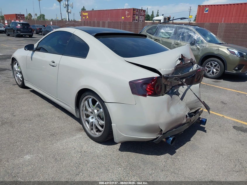 2007 Infiniti G35 grey coupe gasoline JNKCV54E47M905229 photo #4