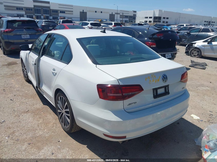 2016 VOLKSWAGEN JETTA 1.8T SPORT - 3VWD17AJ9GM346664