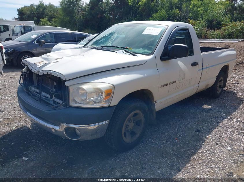 2007 Dodge Ram 1500 St white truck gasoline 1D7HA16K47J640656 photo #3