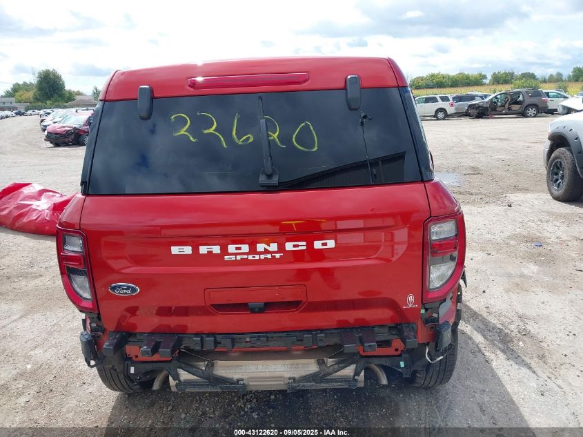 2024 Ford Bronco Sport Big Bend VIN: 3FMCR9B69RRE14167 Lot: 43122620