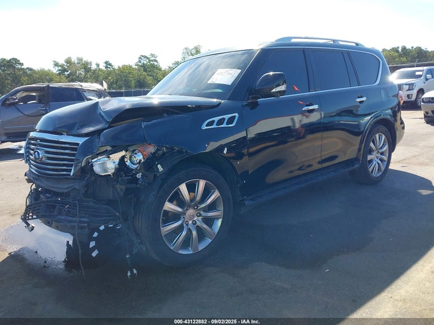 2012 Infiniti Qx56 black other gasoline JN8AZ2NE9C9015840 photo #3