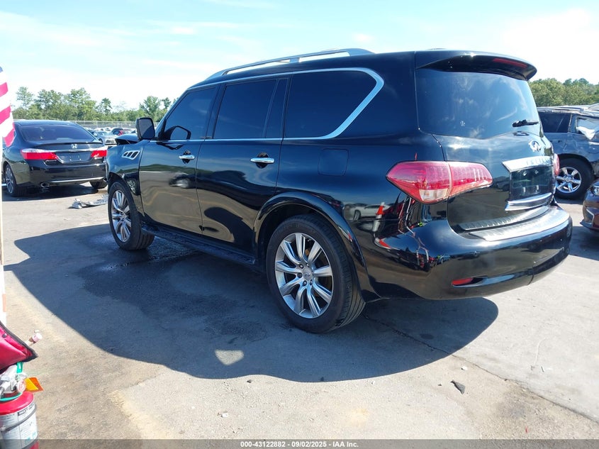 2012 Infiniti Qx56 black other gasoline JN8AZ2NE9C9015840 photo #4