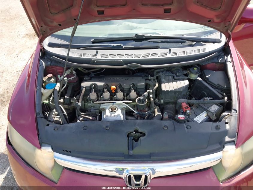 2008 Honda Civic Lx VIN: 1HGFA165X8L054840 Lot: 43122906