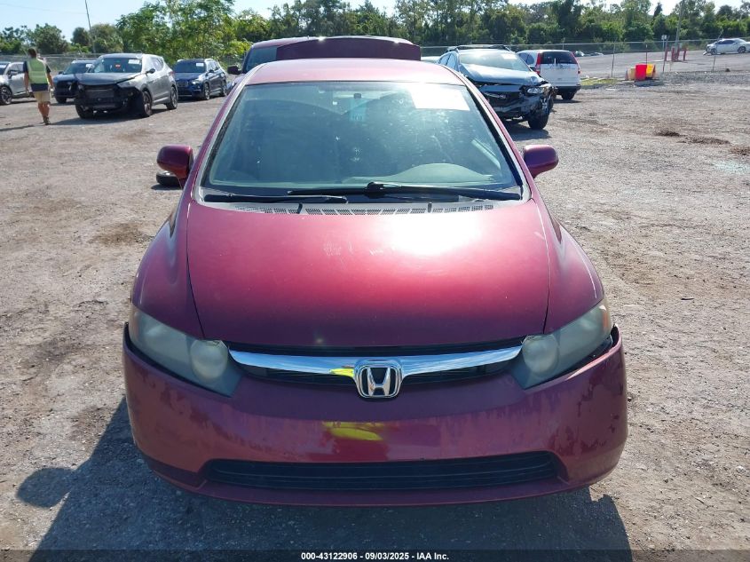 2008 Honda Civic Lx VIN: 1HGFA165X8L054840 Lot: 43122906