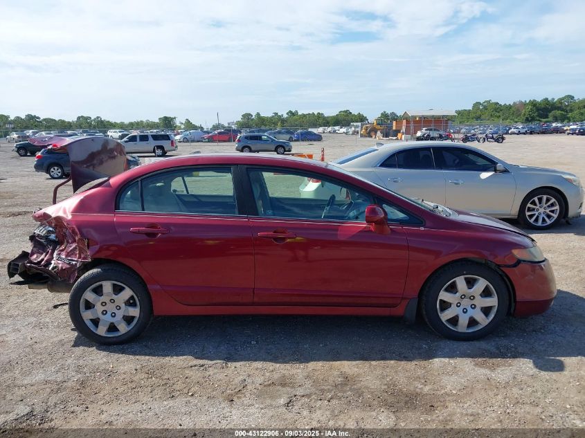 2008 Honda Civic Lx VIN: 1HGFA165X8L054840 Lot: 43122906