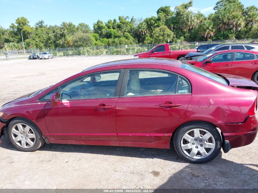 2008 Honda Civic Lx VIN: 1HGFA165X8L054840 Lot: 43122906