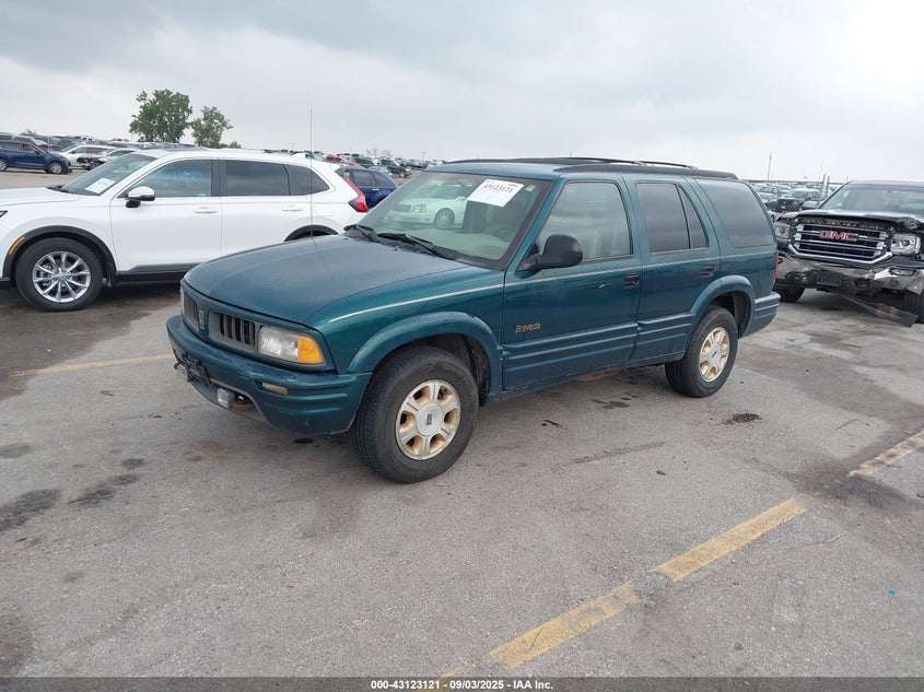 1997 Oldsmobile Bravada green other gasoline 1GHDT13W4V2702942 photo #3