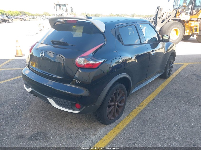 Vin: jn8af5mr0ht703590, lot: 43617649, nissan juke sv 20174