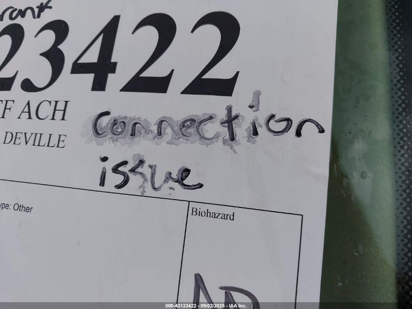 2005 Cadillac Deville Livery VIN: 1G6KD54Y55U191279 Lot: 43123422