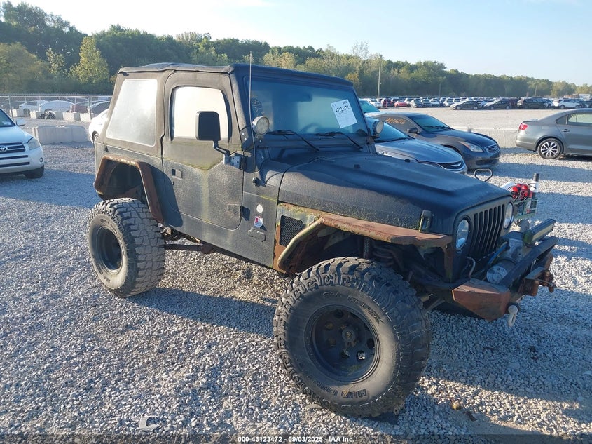2002 Jeep Wrangler X black other gasoline 1J4FA39S62P743974 photo #1