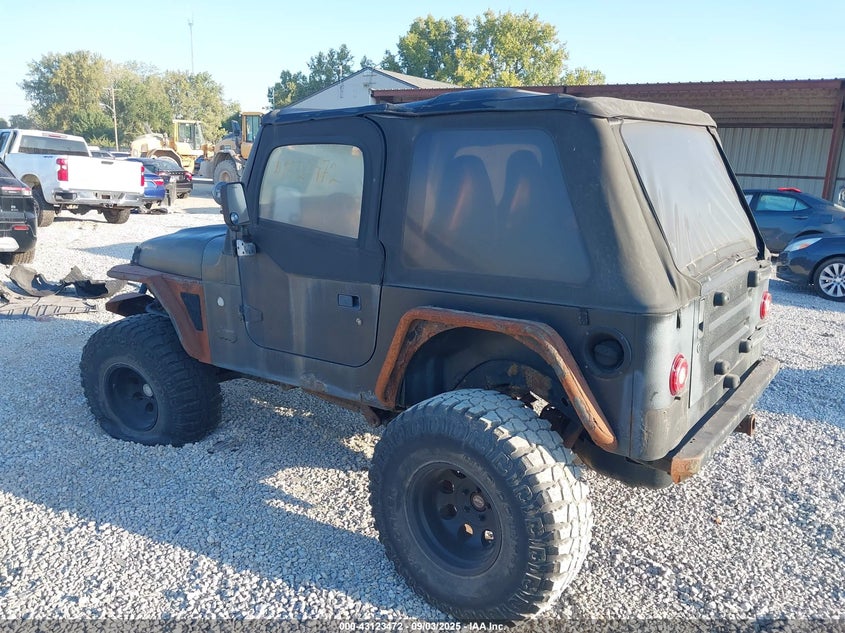 2002 Jeep Wrangler X black other gasoline 1J4FA39S62P743974 photo #4