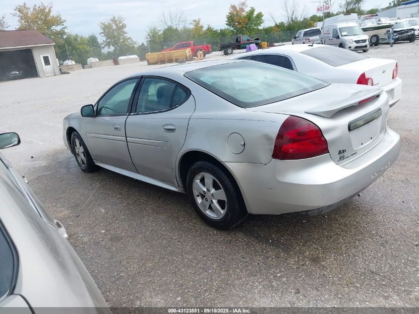 2007 Pontiac Grand Prix silver sedan gasoline 2G2WP552X71118167 photo #4