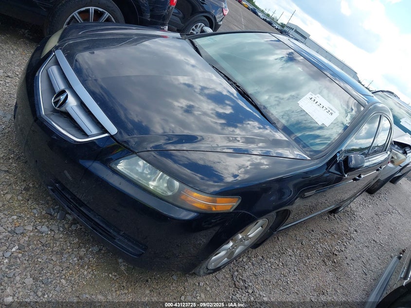 2005 Acura Tl black sedan gasoline 19UUA66205A053567 photo #3