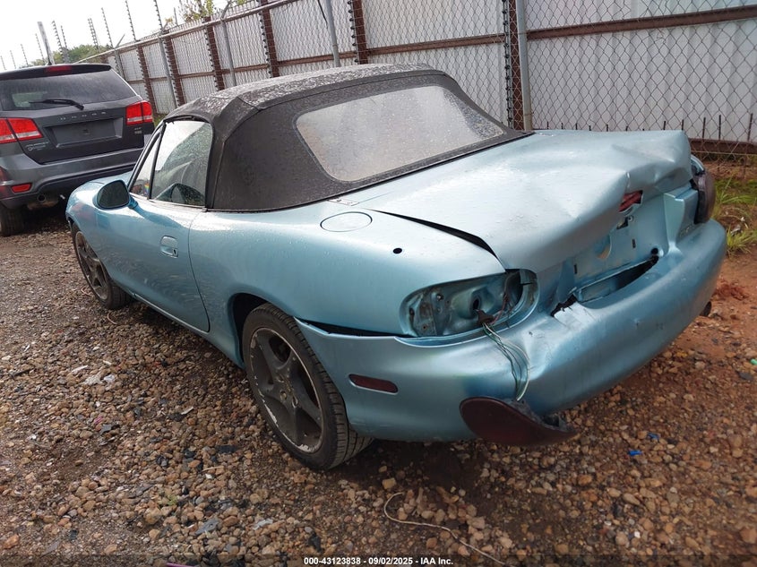 2002 Mazda Mx-5 Miata Cloth/Ls/Se blue cabrio gasoline JM1NB353020233724 photo #4